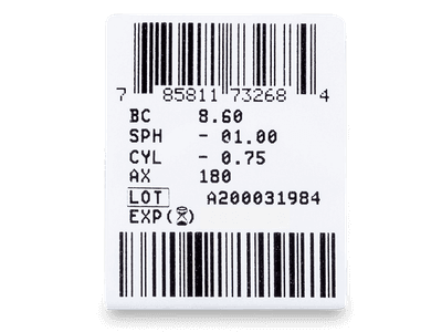 Bausch + Lomb ULTRA for Astigmatism (3 lentile) - Parametrii lentilei