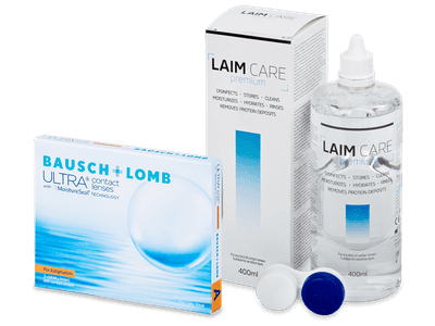 Bausch + Lomb ULTRA for Astigmatism (3 lentile) + soluție Laim-Care 400 ml