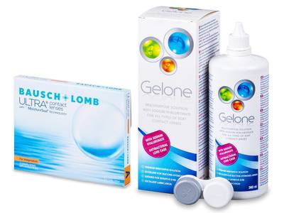 Bausch + Lomb ULTRA for Astigmatism (3 lentile) + soluție Gelone 360 ml