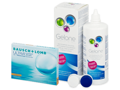 Bausch + Lomb ULTRA for Astigmatism (3 lentile) + soluție Gelone 360 ml