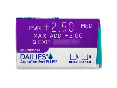 Dailies AquaComfort Plus Multifocal (90 lentile) - Parametrii lentilei