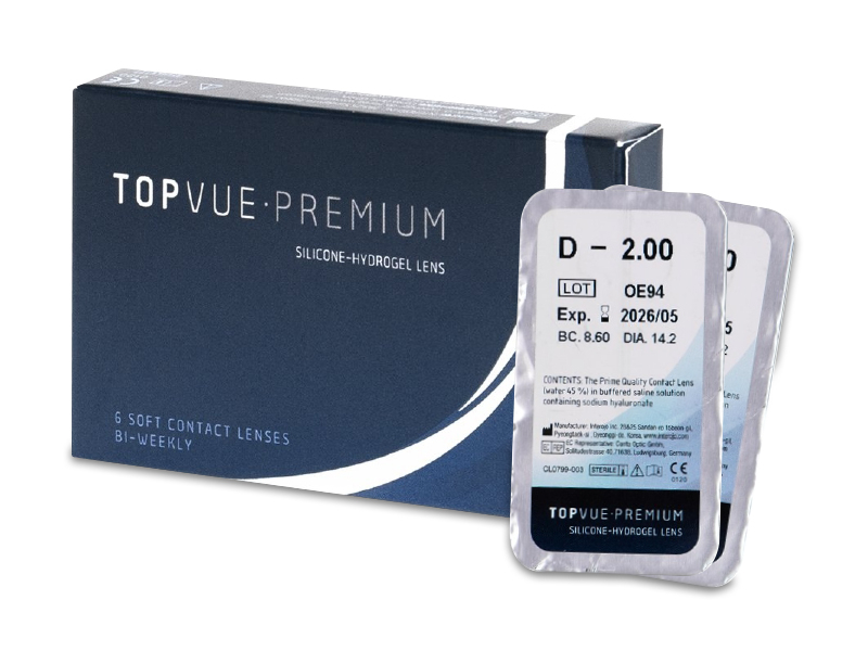 TopVue Premium (1+1 lentile) - Lentile de contact bi-săptămânale