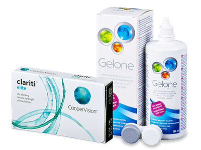 Clariti Elite (3 lentile) + soluție Gelone 360 ml