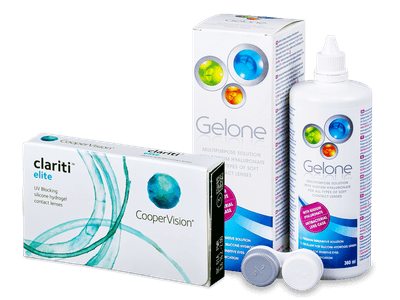 Clariti Elite (3 lentile) + soluție Gelone 360 ml