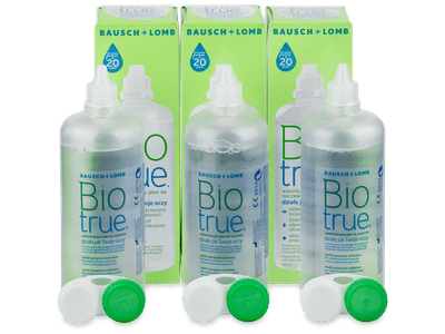Soluție Biotrue 3 x 360 ml