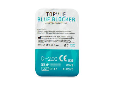 TopVue Blue Blocker (5 lentile) - Vizualizare ambalaj