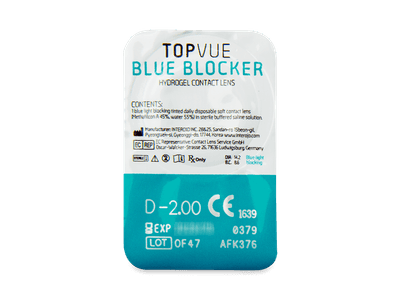 TopVue Blue Blocker (5 lentile) - Vizualizare ambalaj