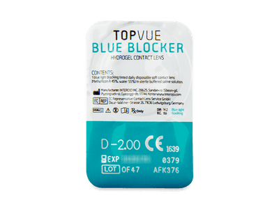 TopVue Blue Blocker (30 lentile) - Vizualizare ambalaj