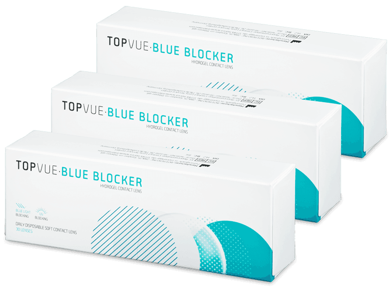 Lentile de contact zilnice TopVue Blue Blocker (90 lentile) 90% imagine noua