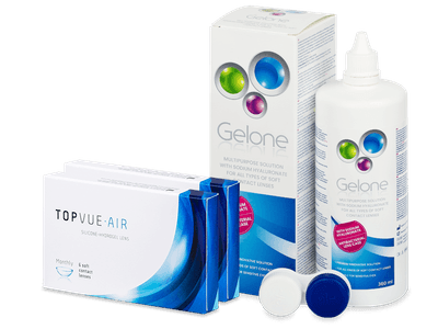 TopVue Air (12 lentile) + soluție Gelone 360 ml