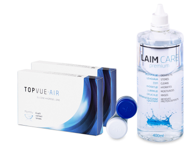 TopVue Air (12 lentile) + soluție Laim-Care 400 ml