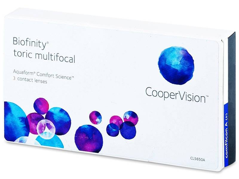 Lentile de contact lunare  Biofinity Toric Multifocal (3 lentile)