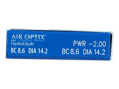 Air Optix plus HydraGlyde (3 lentile) - Parametrii lentilei