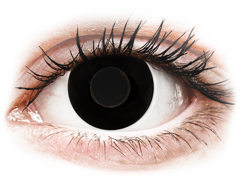 Crazy lens - black out - lentile zilnice cu dioptrie (2 lentile)