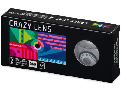 CRAZY LENS - Byakugan - lentile zilnice cu dioptrie (2 lentile) - Lentile de contact colorate