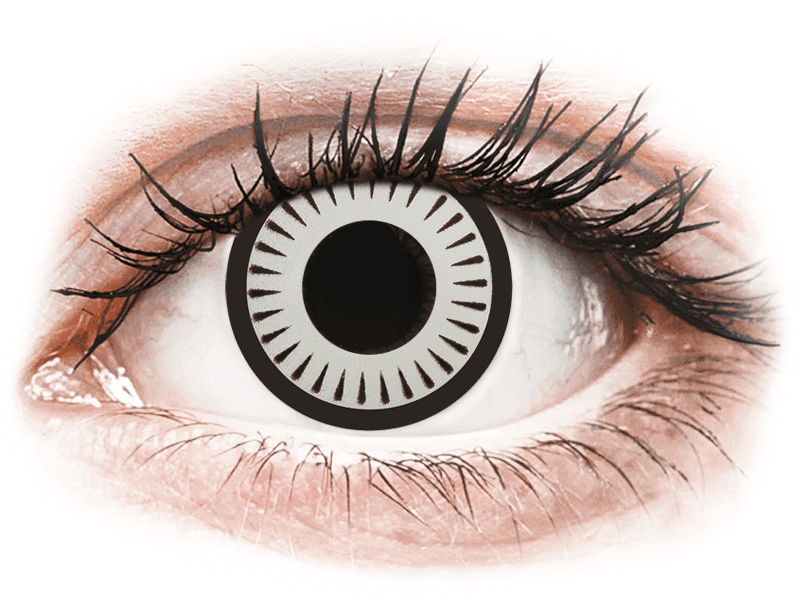 Lentile de contact colorate CRAZY LENS - Byakugan - lentile zilnice cu dioptrie (2 lentile)