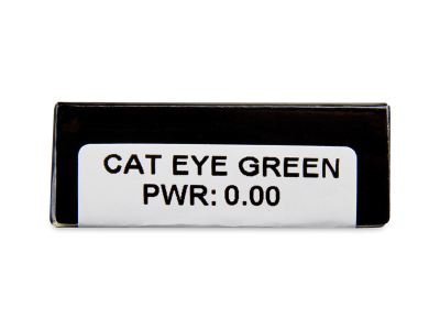 CRAZY LENS - Cat Eye Green - lentile zilnice fără dioptrie (2 lentile) - Parametrii lentilei