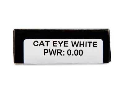 CRAZY LENS - Cat Eye White - lentile zilnice fără dioptrie (2 lentile) - Parametrii lentilei