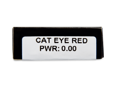 CRAZY LENS - Cat Eye Red - lentile zilnice fără dioptrie (2 lentile) - Parametrii lentilei