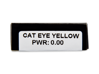 CRAZY LENS - Cat Eye Yellow - lentile zilnice fără dioptrie (2 lentile) - Parametrii lentilei