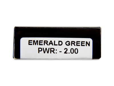 CRAZY LENS - Emerald Green - lentile zilnice cu dioptrie (2 lentile) - Parametrii lentilei