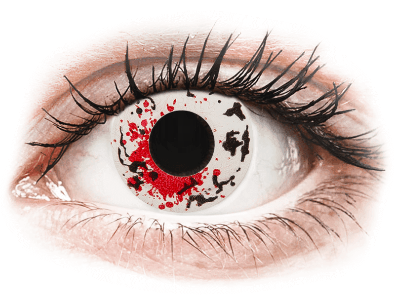 Lentile de contact colorate CRAZY LENS - Graffiti - lentile zilnice cu dioptrie (2 lentile)