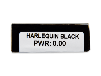 CRAZY LENS - Harlequin Black - lentile zilnice fără dioptrie (2 lentile) - Parametrii lentilei