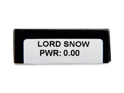 CRAZY LENS - Lord Snow - lentile zilnice fără dioptrie (2 lentile) - Parametrii lentilei