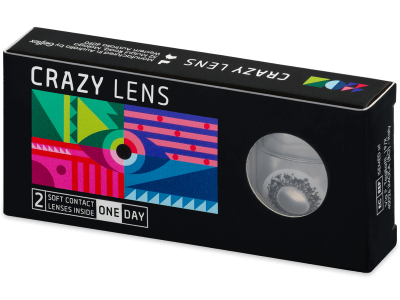 CRAZY LENS - Lord Snow - lentile zilnice cu dioptrie (2 lentile) - Lentile de contact colorate
