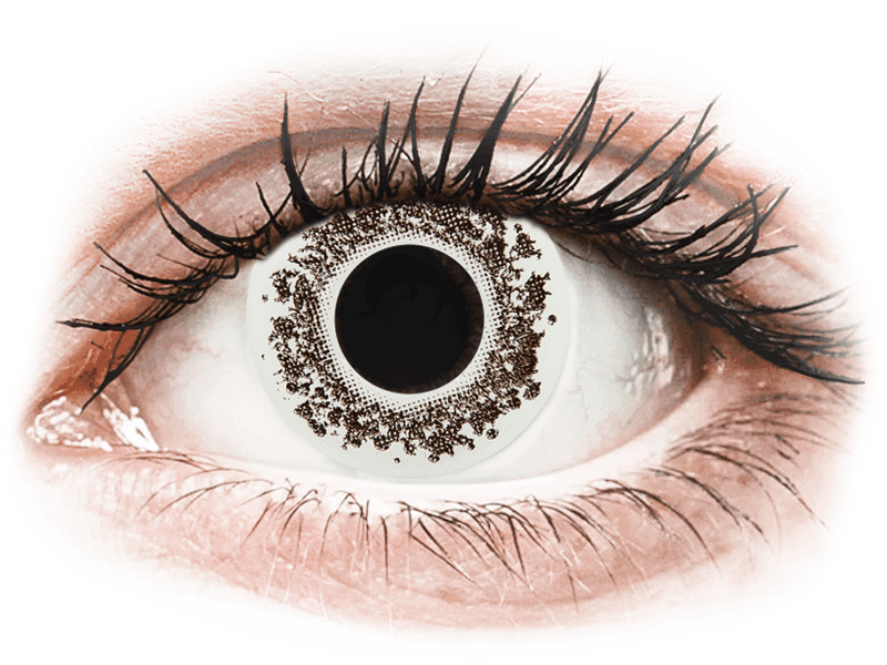 Lentile de contact colorate CRAZY LENS - Lord Snow - lentile zilnice cu dioptrie (2 lentile)