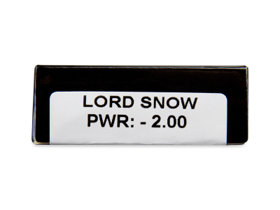 CRAZY LENS - Lord Snow - lentile zilnice cu dioptrie (2 lentile) - Parametrii lentilei