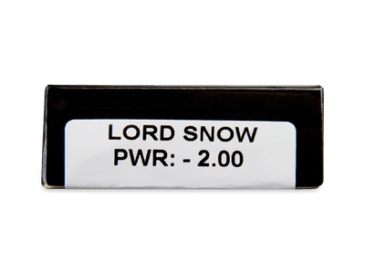 CRAZY LENS - Lord Snow - lentile zilnice cu dioptrie (2 lentile) - Parametrii lentilei