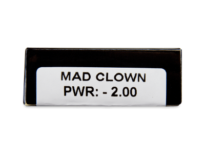 CRAZY LENS - Mad Clown - lentile zilnice cu dioptrie (2 lentile) - Parametrii lentilei
