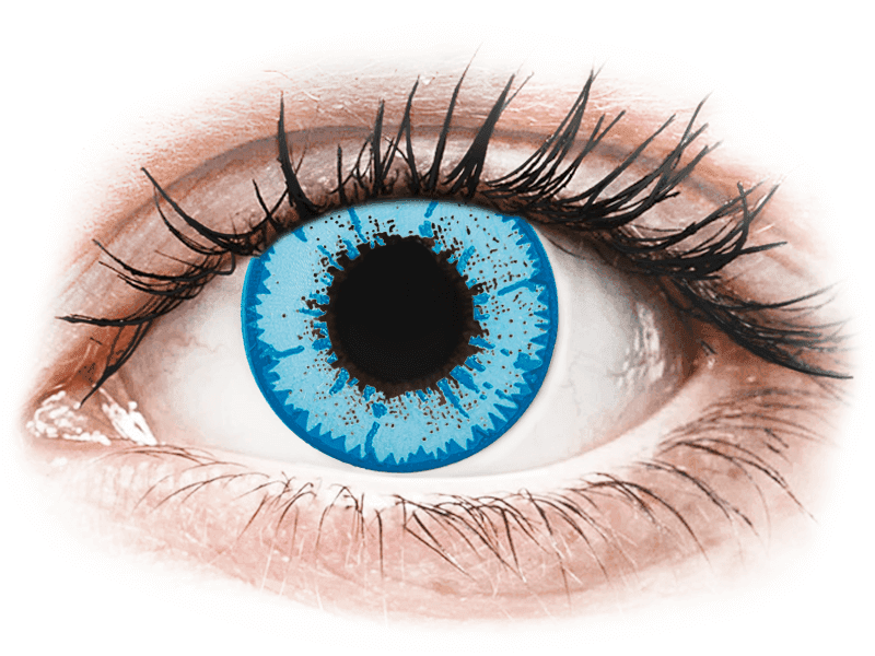 Lentile de contact colorate CRAZY LENS - Night King - lentile zilnice cu dioptrie (2 lentile)