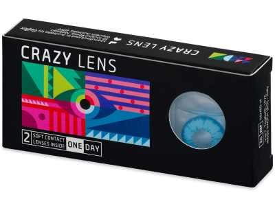 CRAZY LENS - Night King - lentile zilnice cu dioptrie (2 lentile) - Lentile de contact colorate