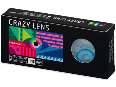 CRAZY LENS - Night King - lentile zilnice cu dioptrie (2 lentile) - Lentile de contact colorate