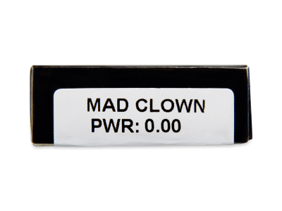 CRAZY LENS - Mad Clown - lentile zilnice fără dioptrie (2 lentile) - Parametrii lentilei