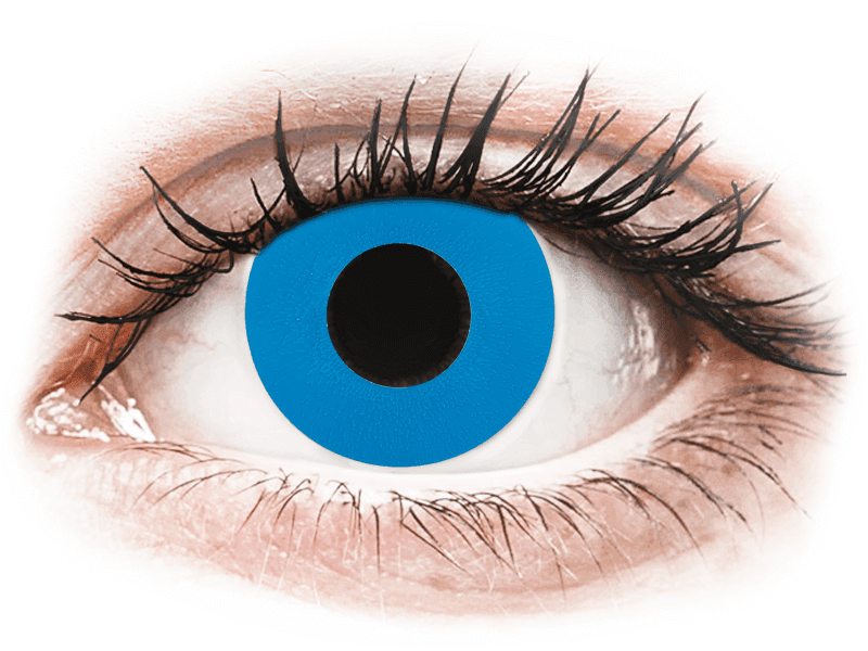 Lentile de contact colorate CRAZY LENS - Sky Blue - lentile zilnice cu dioptrie (2 lentile)