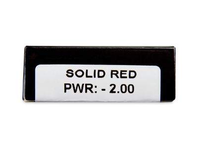CRAZY LENS - Solid Red - lentile zilnice cu dioptrie (2 lentile) - Parametrii lentilei