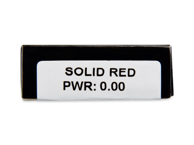 CRAZY LENS - Solid Red - lentile zilnice fără dioptrie (2 lentile) - Parametrii lentilei