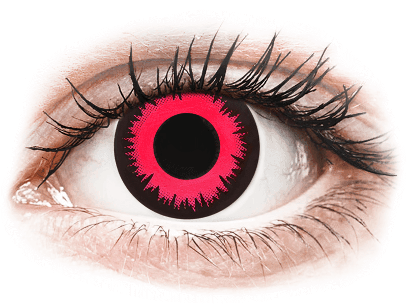 Lentile de contact colorate CRAZY LENS - Vampire Queen - lentile zilnice cu dioptrie (2 lentile)
