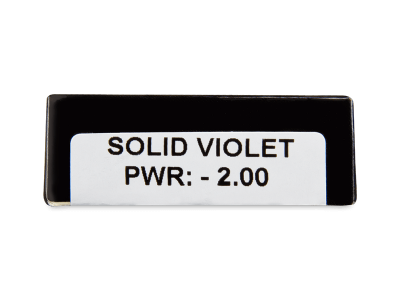 CRAZY LENS - Solid Violet - lentile zilnice cu dioptrie (2 lentile) - Parametrii lentilei