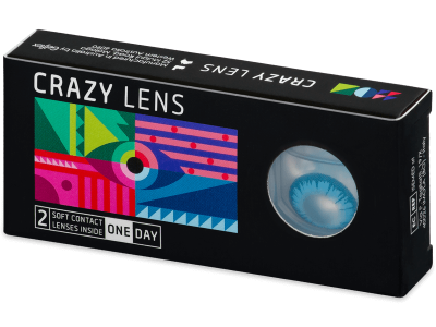 CRAZY LENS - White Walker - lentile zilnice cu dioptrie (2 lentile) - Lentile de contact colorate