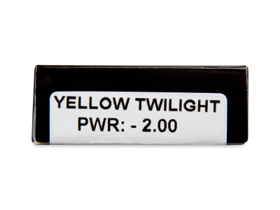 CRAZY LENS - Yellow Twilight - lentile zilnice cu dioptrie (2 lentile) - Parametrii lentilei