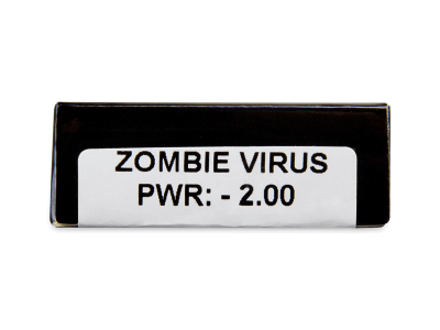 CRAZY LENS - Zombie Virus - lentile zilnice cu dioptrie (2 lentile) - Parametrii lentilei