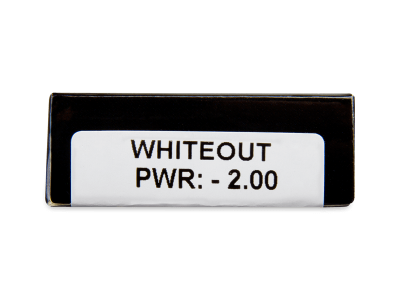 CRAZY LENS - WhiteOut - lentile zilnice cu dioptrie (2 lentile) - Parametrii lentilei