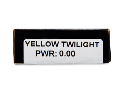 CRAZY LENS - Yellow Twilight - lentile zilnice fără dioptrie (2 lentile) - Parametrii lentilei