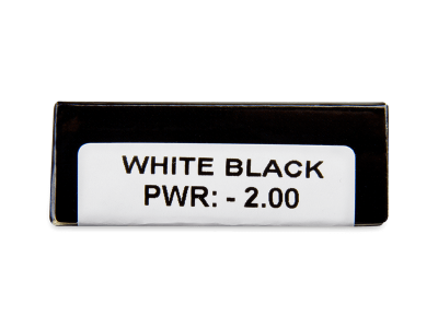 CRAZY LENS - White Black - lentile zilnice cu dioptrie (2 lentile) - Parametrii lentilei