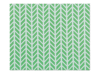 Lavetă pentru ochelari - verde cu model alb