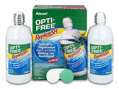Soluție Opti-Free RepleniSH 2 x 300 ml - Design-ul vechi